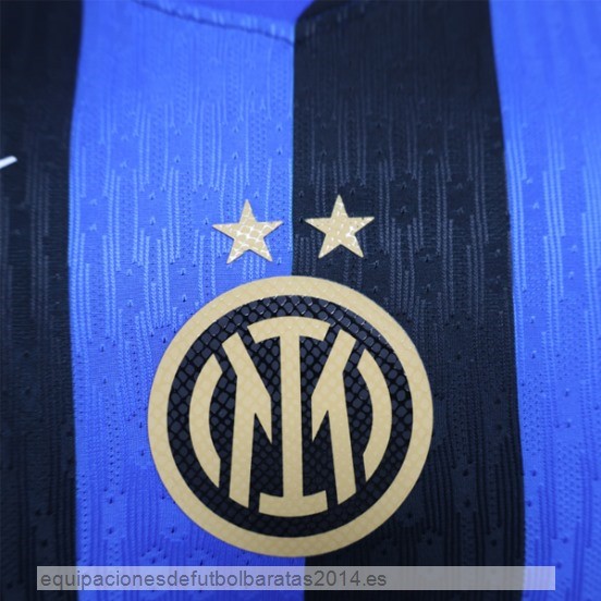Nuevo 1ª Jugadores Camiseta Inter Milan 24/25 Azul Negro Baratas